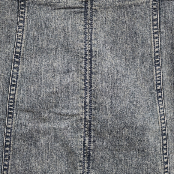 Free People Blue Denim Mini Skirt - Picture 4 of 9